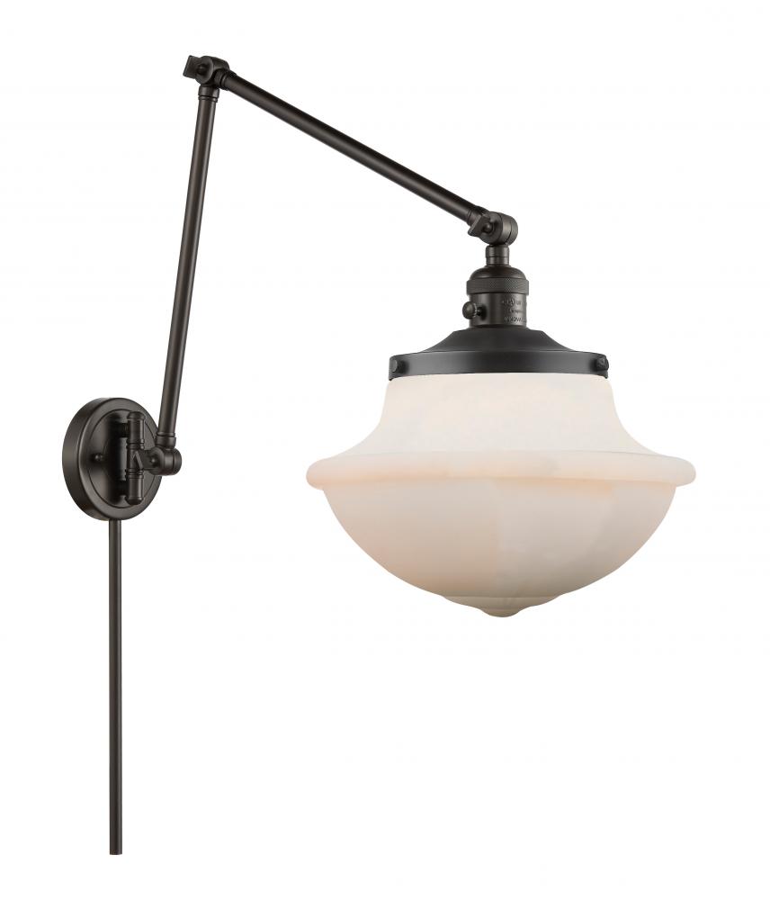 Oxford - 1 Light - 12 inch - Oil Rubbed Bronze -Adjustable Swing Arm
