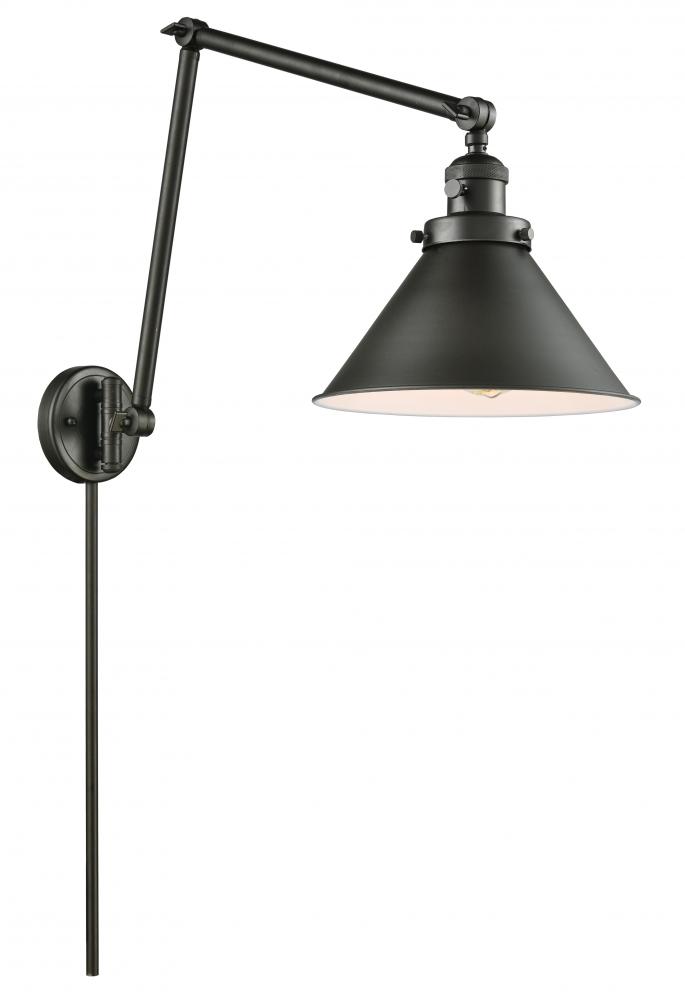 Briarcliff - 1 Light - 10 inch - Oil Rubbed Bronze -Adjustable Swing Arm