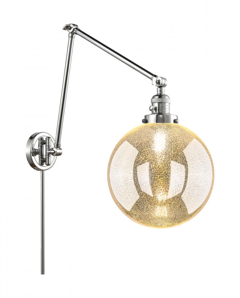 Beacon - 1 Light - 10 inch - Polished Chrome -Adjustable Swing Arm