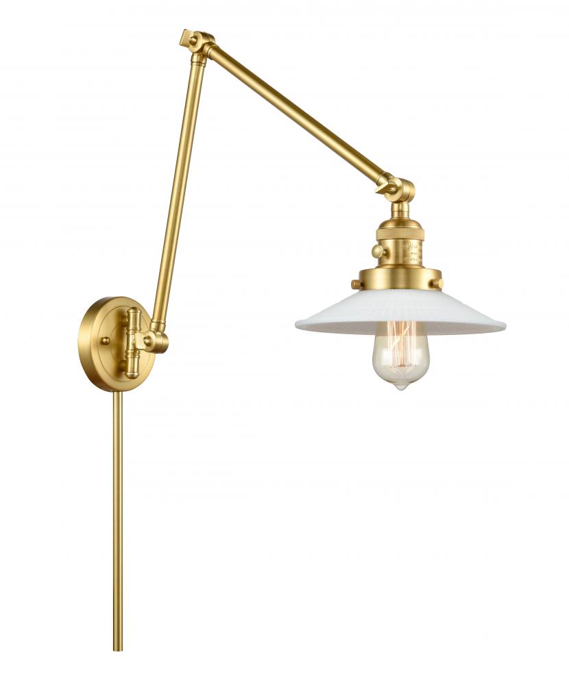 Halophane - 1 Light - 9 inch - Satin Gold -Adjustable Swing Arm