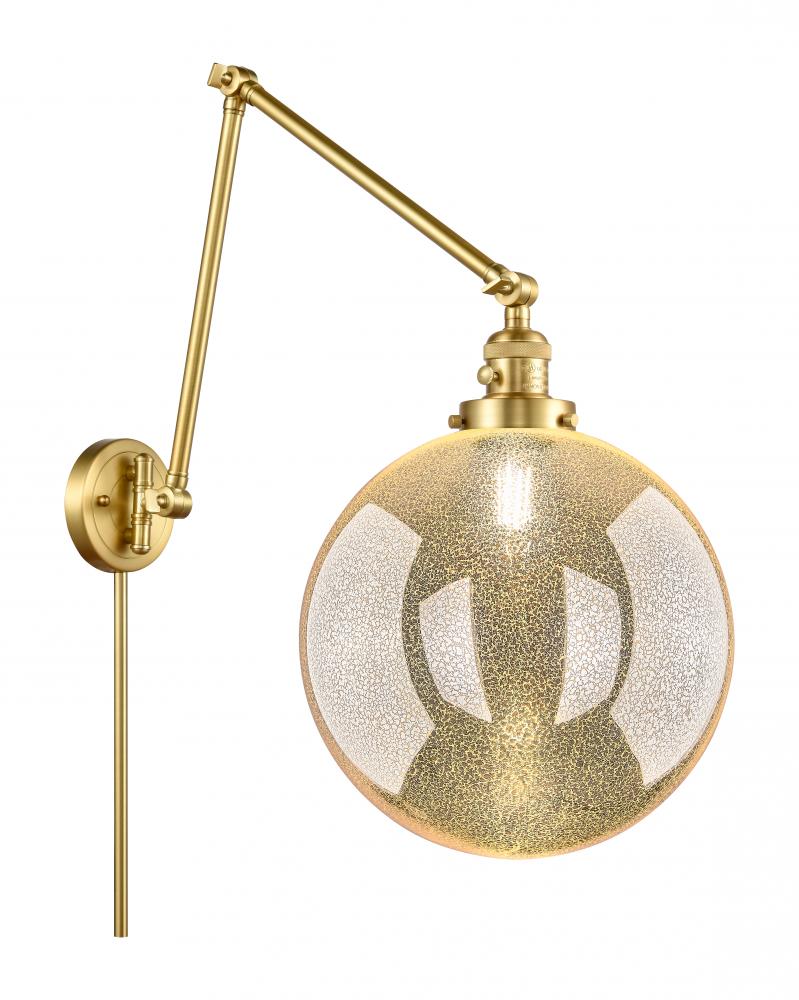 Beacon - 1 Light - 12 inch - Satin Gold -Adjustable Swing Arm