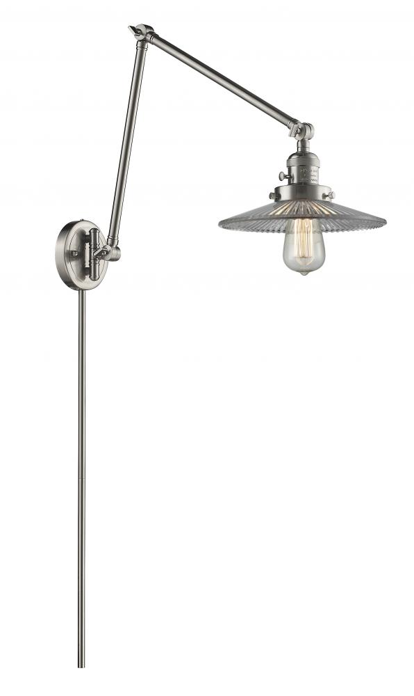 Halophane - 1 Light - 9 inch - Brushed Satin Nickel -Adjustable Swing Arm