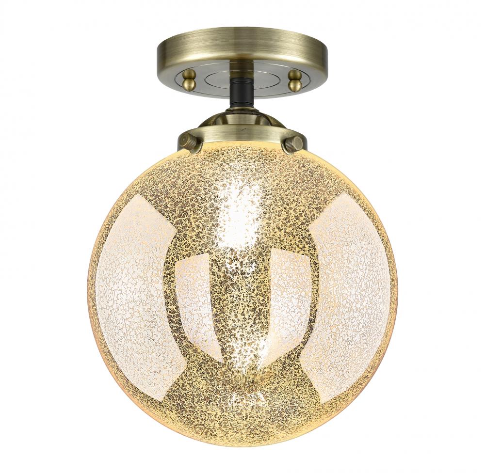 Beacon - 1 Light - 8 inch - Black Antique Brass - Semi-Flush Mount