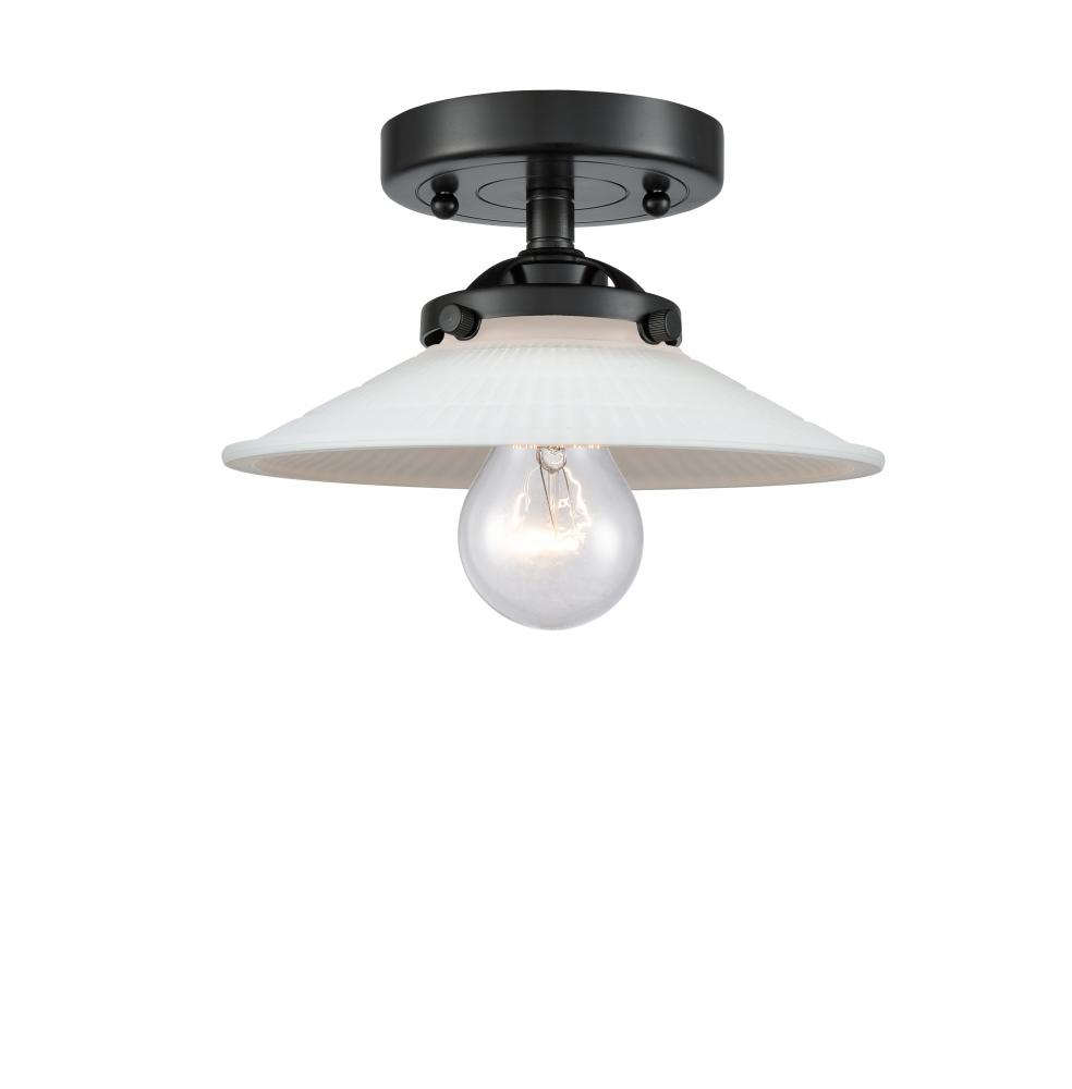 Halophane 1 Light Semi-Flush Mount