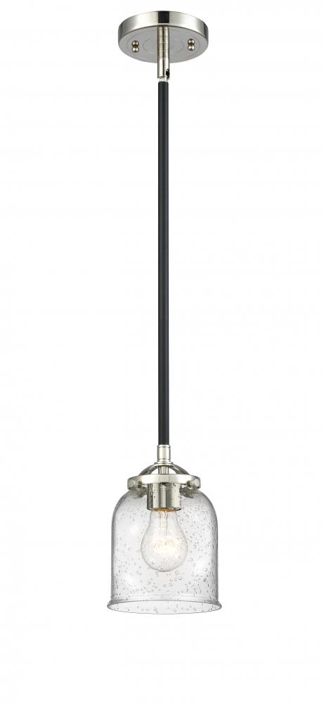 Bell - 1 Light - 5 inch - Black Polished Nickel - Stem hung - Mini Pendant