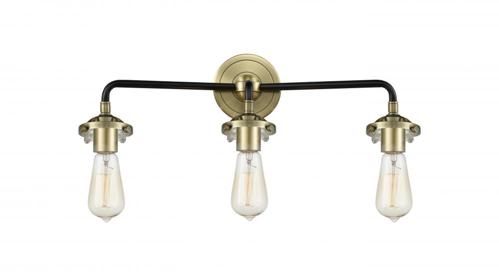 Beacon - 3 Light - 24 inch - Black Antique Brass - Bath Vanity Light