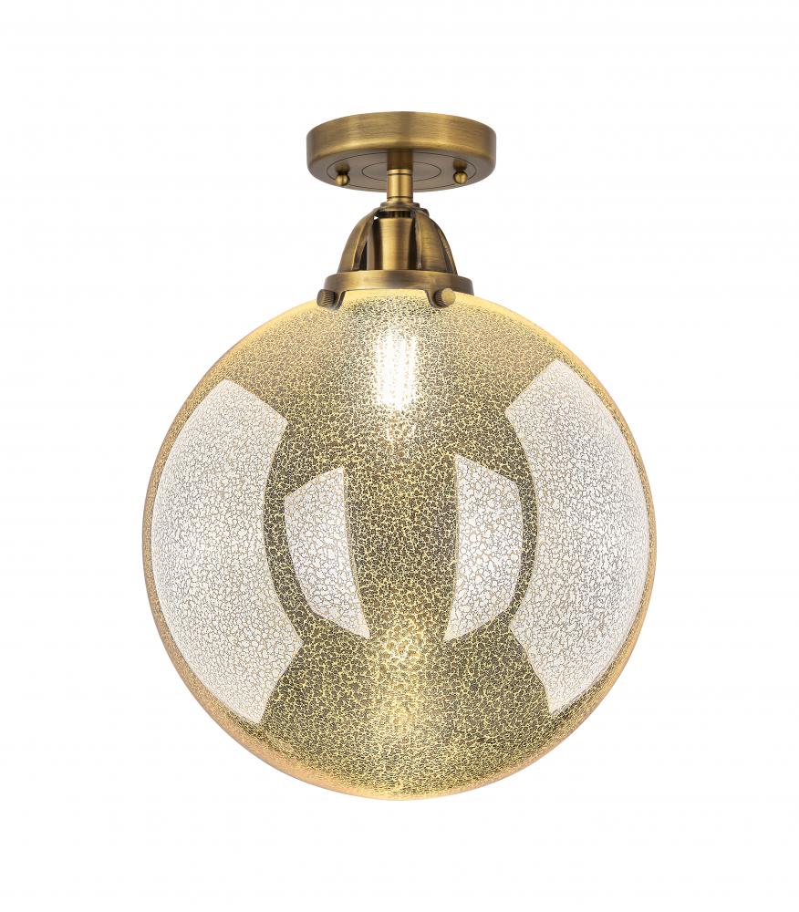 Beacon - 1 Light - 12 inch - Brushed Brass - Semi-Flush Mount