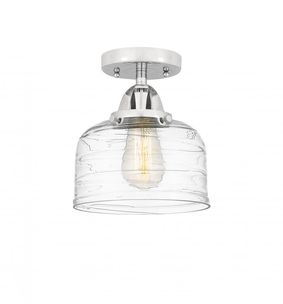 Bell - 1 Light - 8 inch - Polished Chrome - Semi-Flush Mount