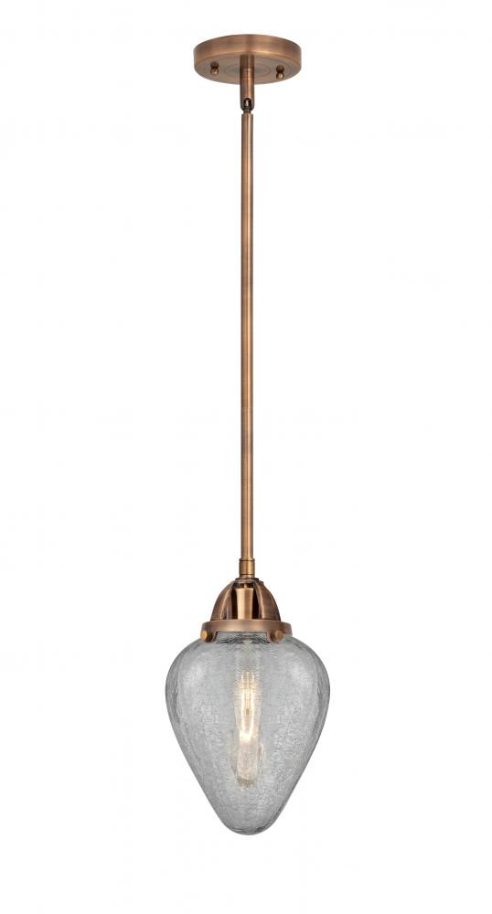 Geneseo - 1 Light - 7 inch - Antique Copper - Stem hung - Mini Pendant