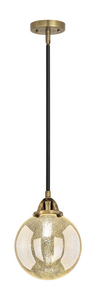 Beacon - 1 Light - 8 inch - Black Antique Brass - Stem hung - Mini Pendant