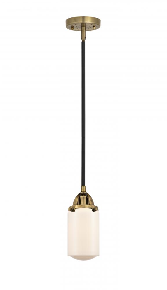 Dover - 1 Light - 5 inch - Black Antique Brass - Stem hung - Mini Pendant