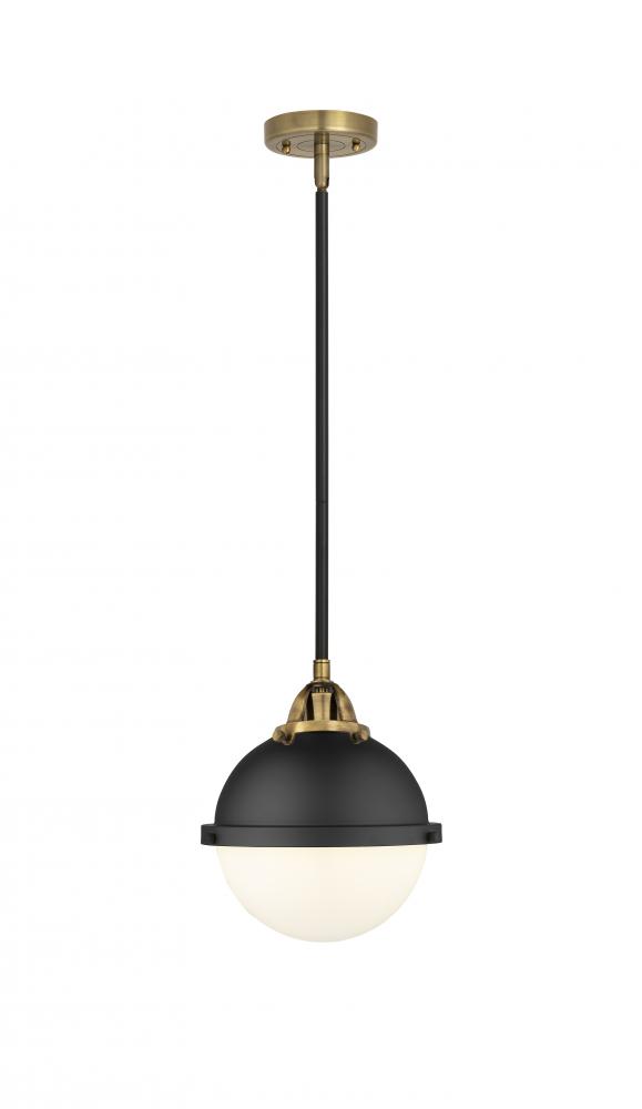 Hampden - 1 Light - 9 inch - Black Antique Brass - Stem hung - Mini Pendant