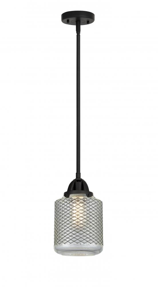 Stanton - 1 Light - 6 inch - Matte Black - Stem hung - Mini Pendant