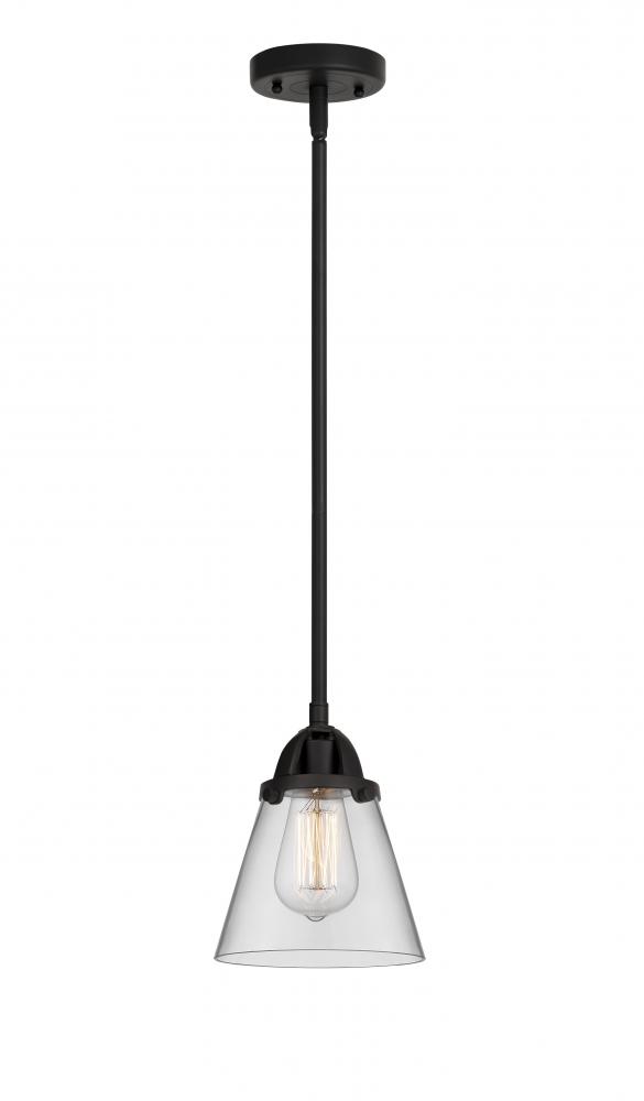 Cone - 1 Light - 6 inch - Matte Black - Stem hung - Mini Pendant