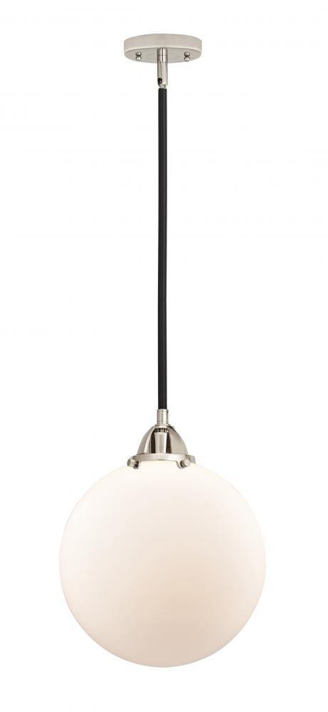 Beacon - 1 Light - 12 inch - Black Polished Nickel - Stem hung - Mini Pendant