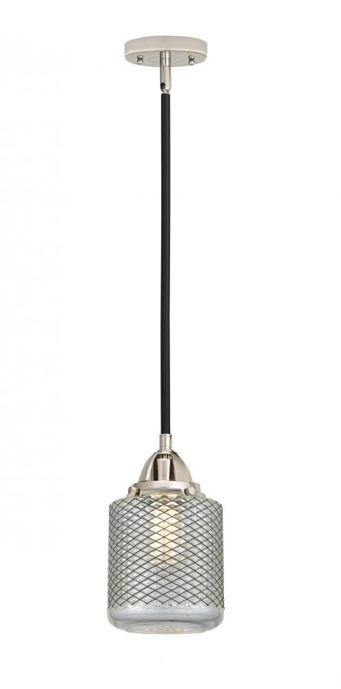 Stanton - 1 Light - 6 inch - Black Polished Nickel - Stem hung - Mini Pendant