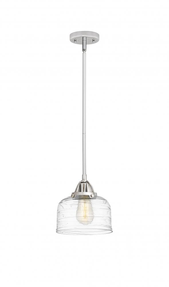 Bell - 1 Light - 8 inch - Polished Chrome - Stem hung - Mini Pendant