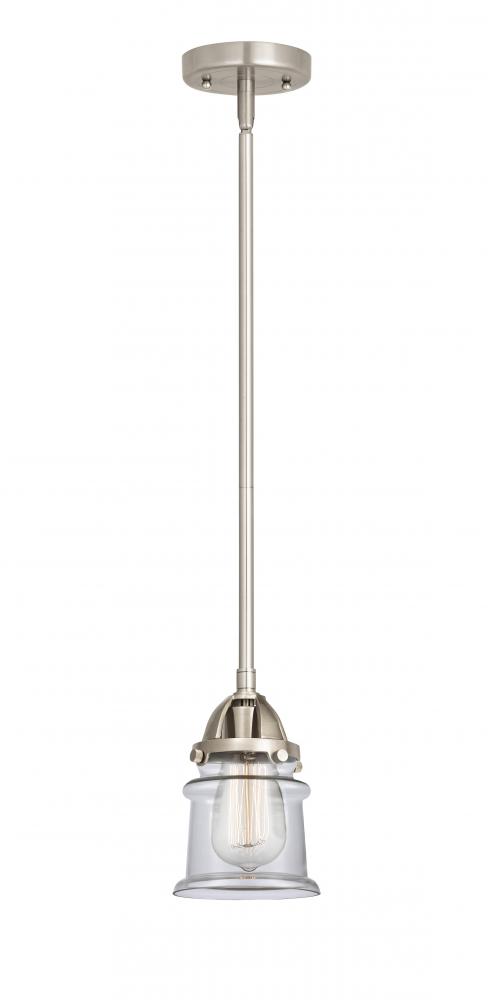 Canton - 1 Light - 5 inch - Brushed Satin Nickel - Stem hung - Mini Pendant