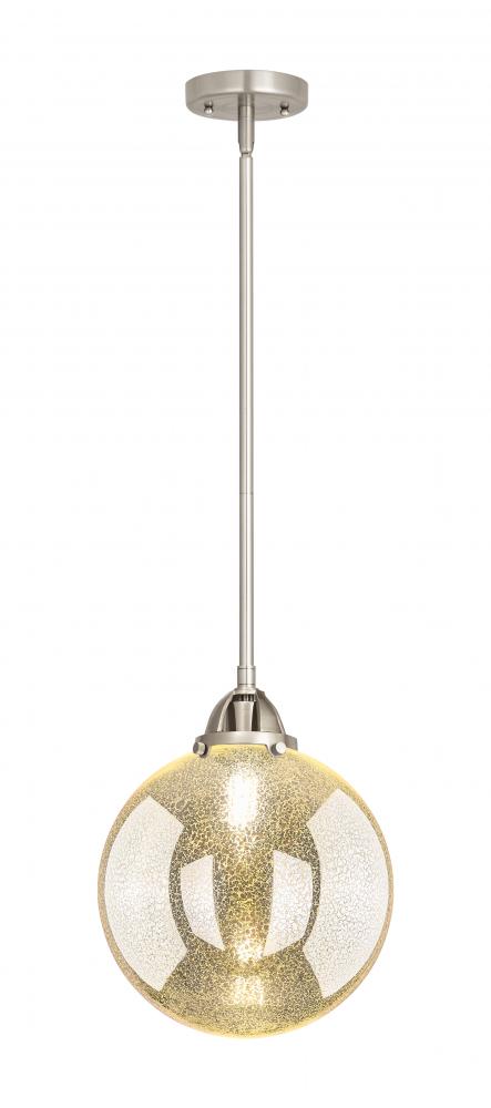 Beacon - 1 Light - 10 inch - Brushed Satin Nickel - Stem hung - Mini Pendant