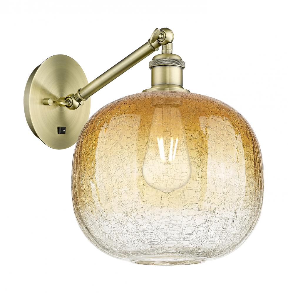 Brookhaven Sphere - 1 Light - 11 inch - Satin Gold - Sconce