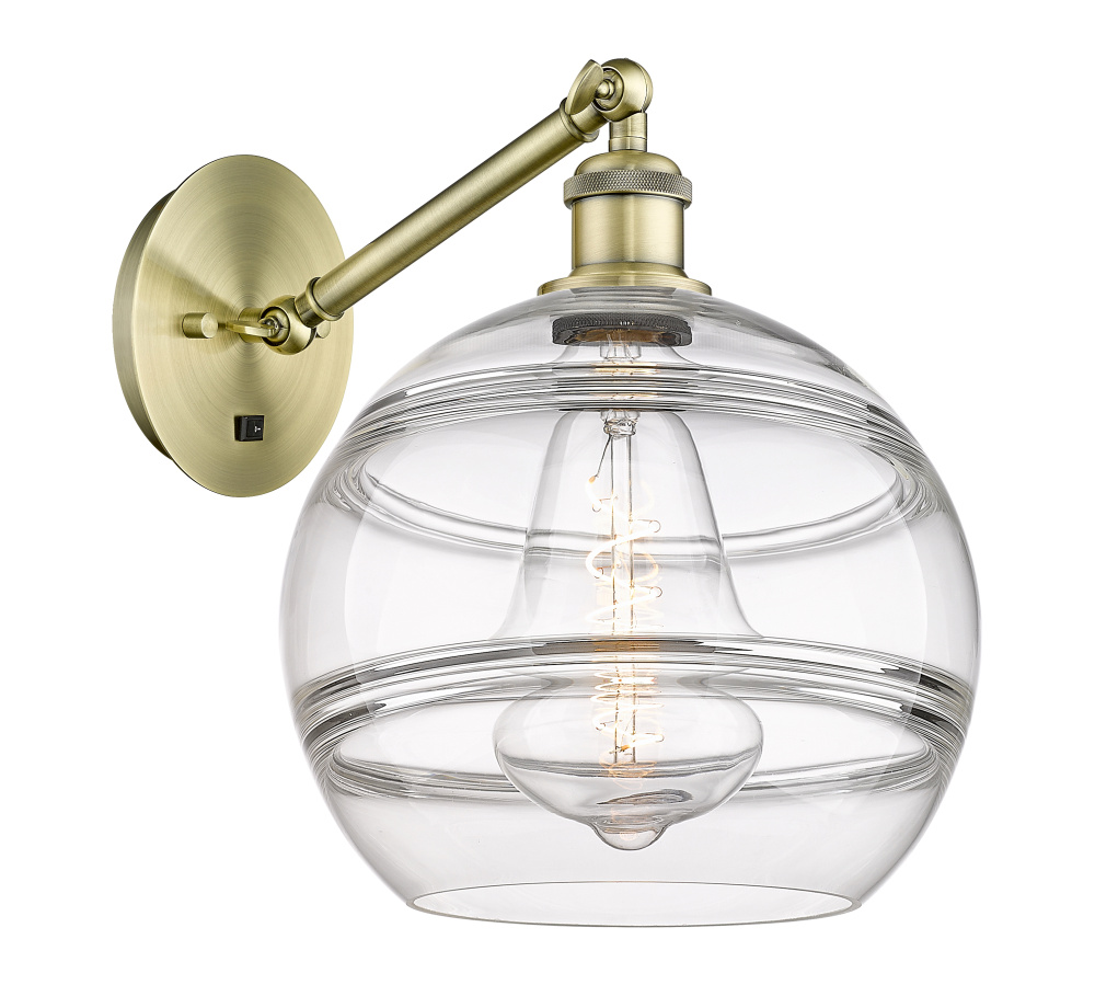 Rochester - 1 Light - 10 inch - Antique Brass - Adjustable - Sconce