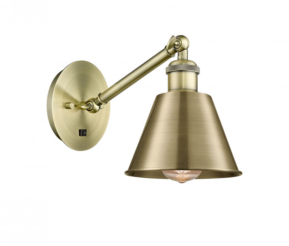 Smithfield - 1 Light - 7 inch - Antique Brass - Adjustable Sconce