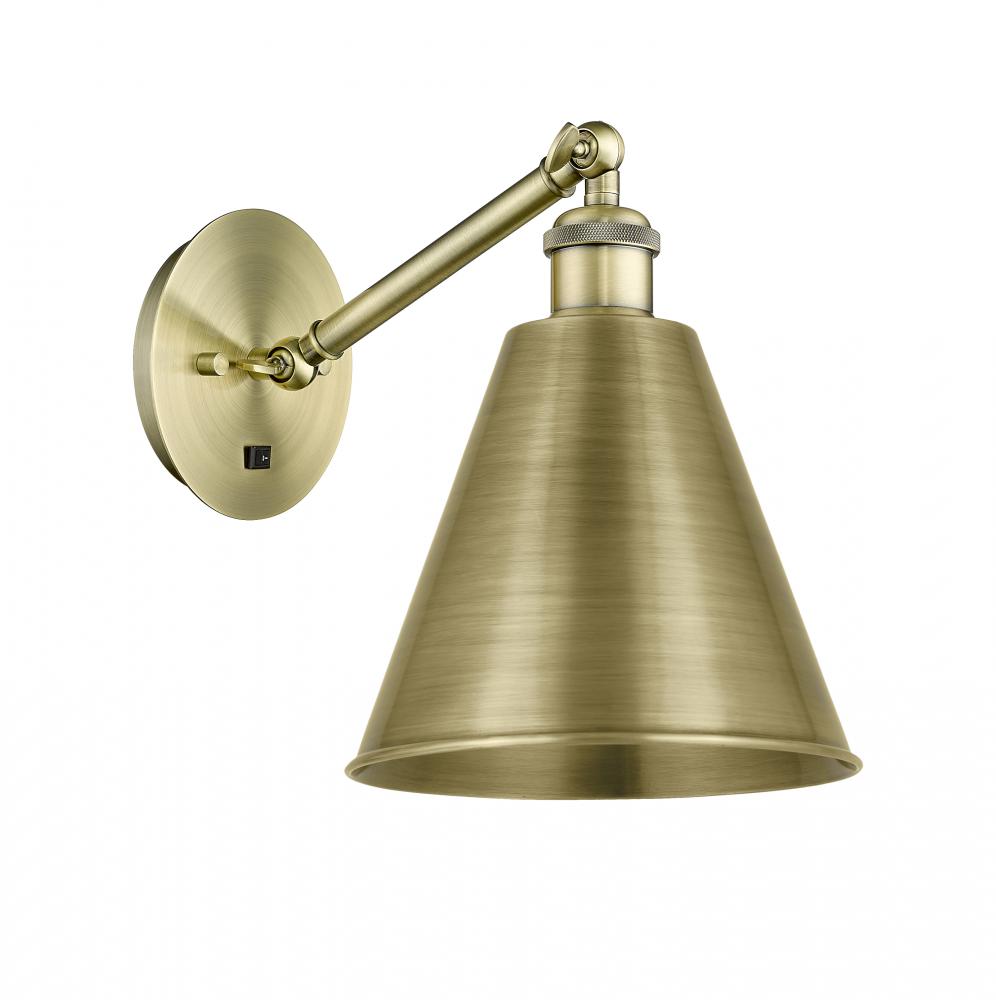 Berkshire - 1 Light - 8 inch - Brushed Brass - Adjustable Sconce