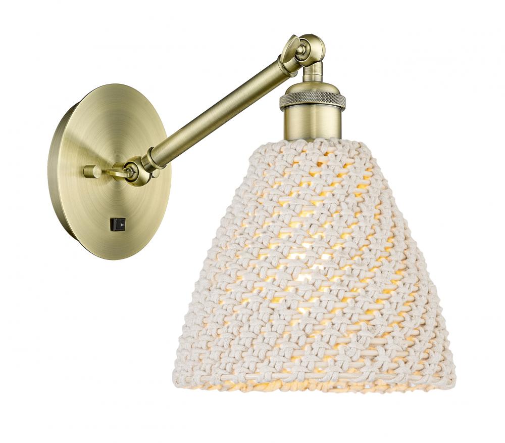 Bristol Natural - 1 Light - 8 inch - Polished Chrome - Sconce