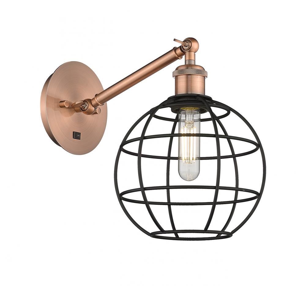 Lake Placid - 1 Light - 8 inch - Antique Copper - Adjustable Sconce