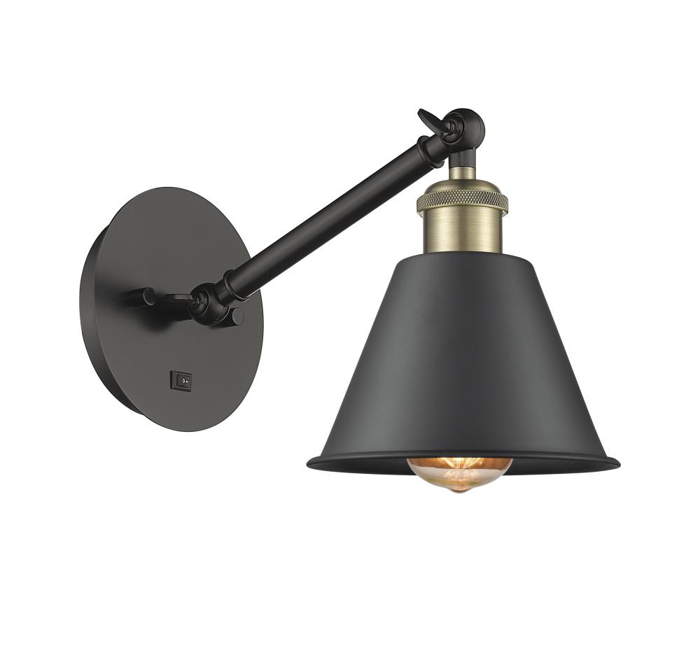 Smithfield - 1 Light - 7 inch - Black Antique Brass - Adjustable Sconce