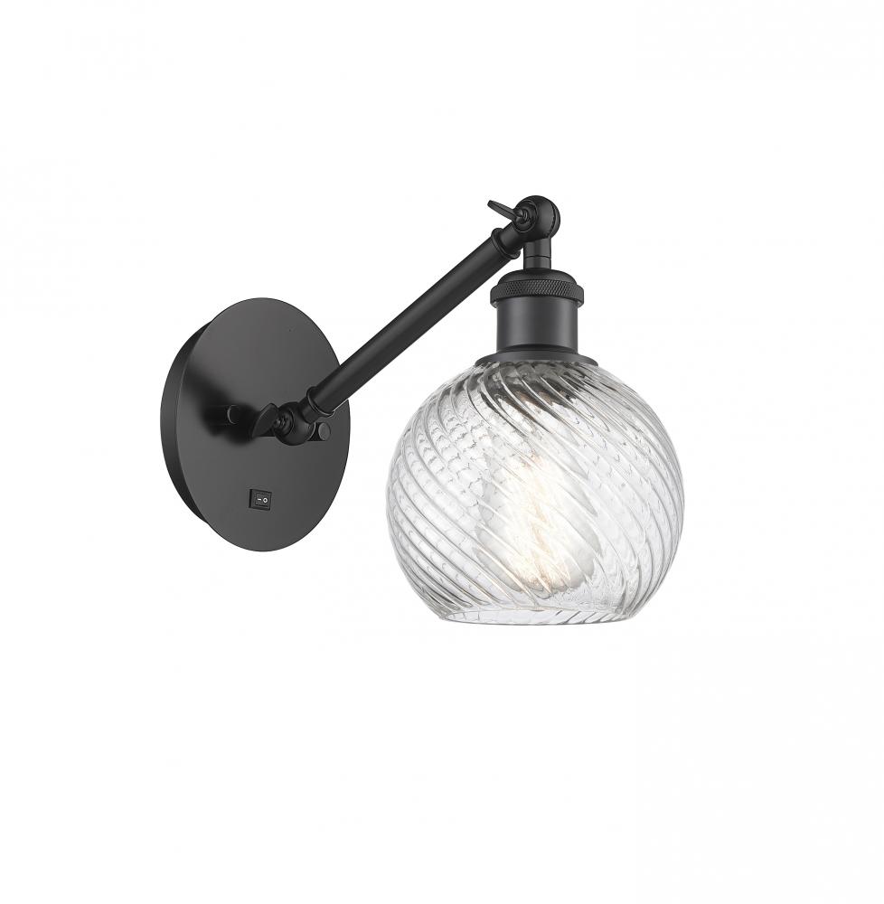 Small Twisted Swirl 1 Light Sconce part of the Ballston Collection