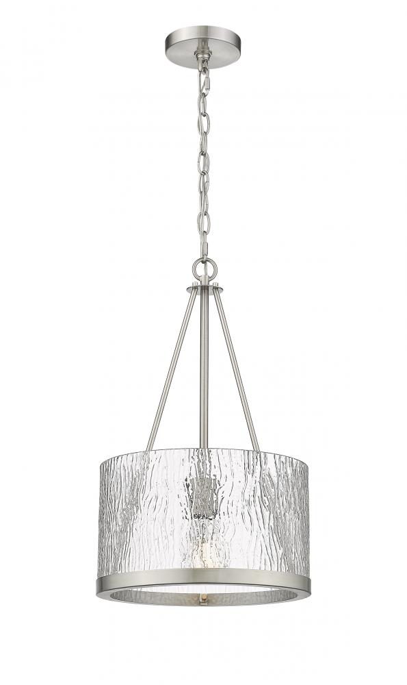 Marissa - 1 Light - 12 inch - Brushed Satin Nickel - Chain Hung - Mini Pendant