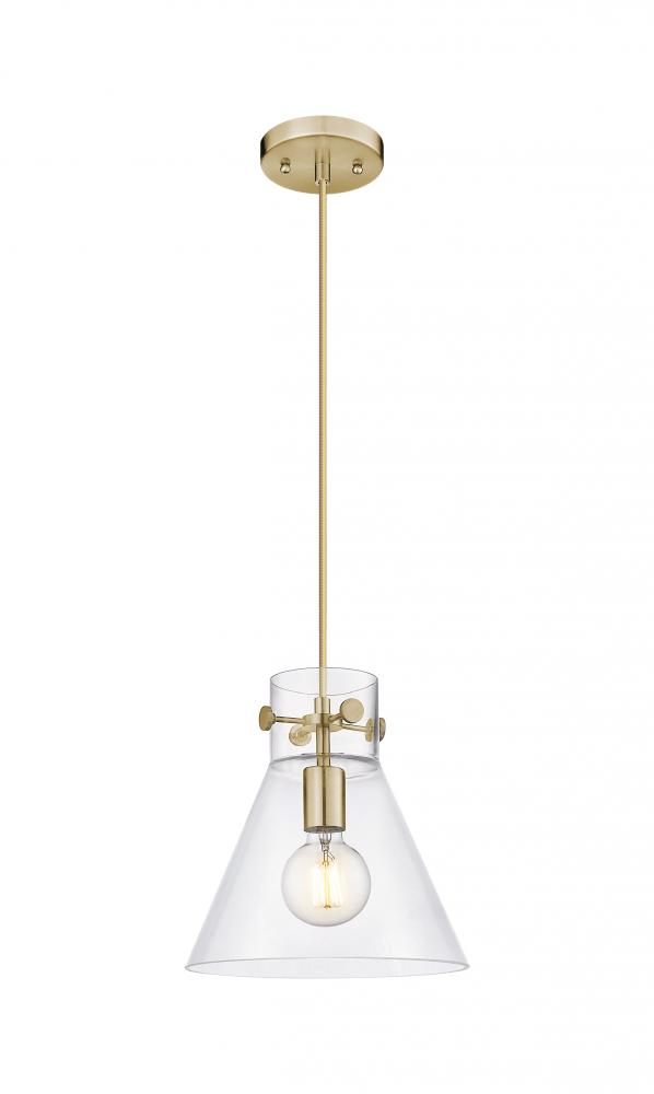 Newton Cone - 1 Light - 10 inch - Champagne Bronze - Cord hung - Pendant