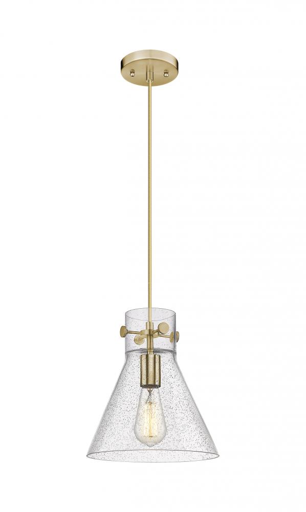 Newton Cone - 1 Light - 10 inch - Champagne Bronze - Cord hung - Pendant