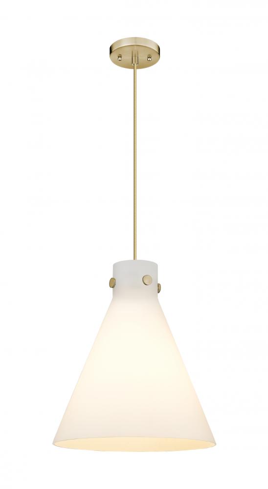 Newton Cone - 1 Light - 14 inch - Champagne Bronze - Cord hung - Pendant