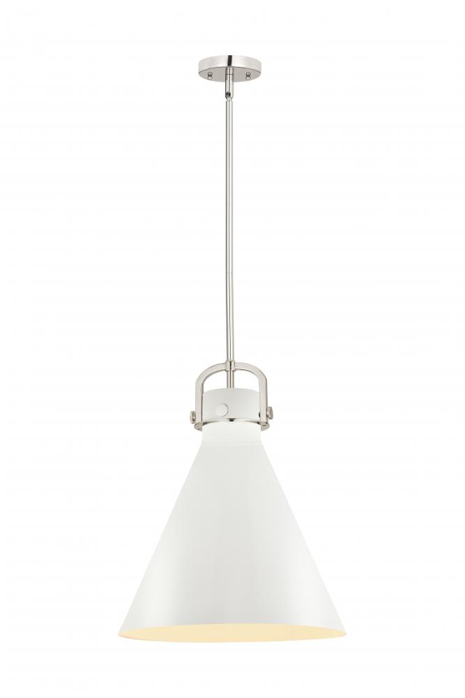 Newton Cone - 1 Light - 16 inch - Polished Nickel - Pendant