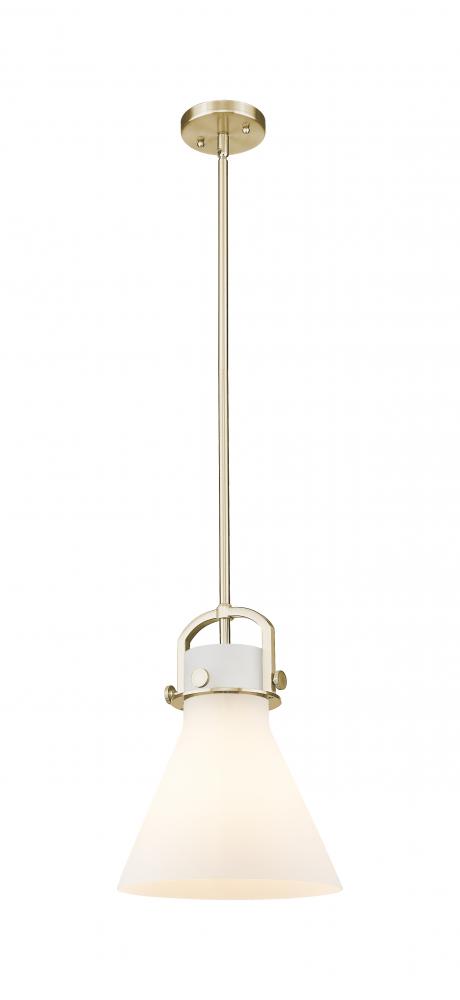 Newton Cone - 1 Light - 10 inch - Champagne Bronze - Mini Pendant