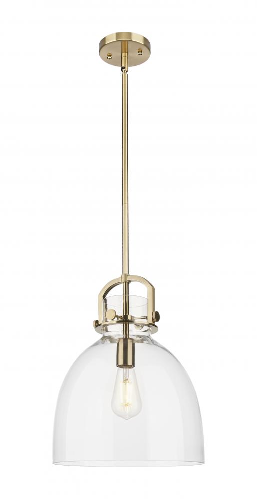 Newton Bell - 1 Light - 12 inch - Champagne Bronze - Mini Pendant