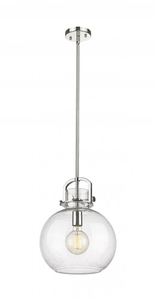Newton Sphere - 1 Light - 12 inch - Polished Nickel - Mini Pendant