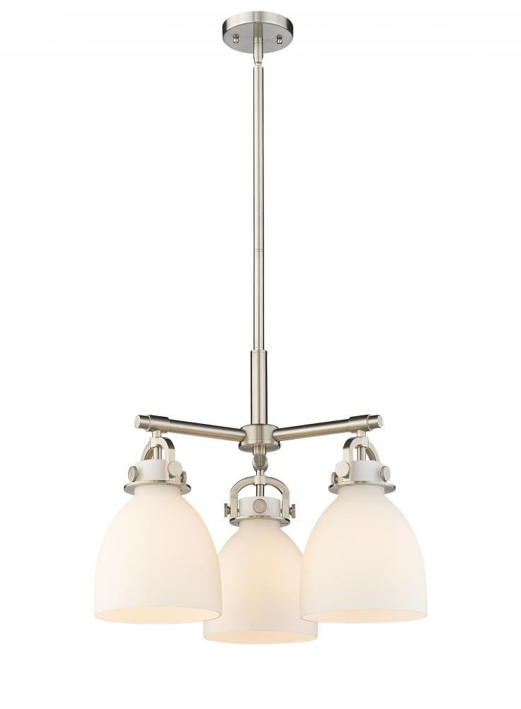 Newton Bell - 3 Light - 21 inch - Satin Nickel - Pendant