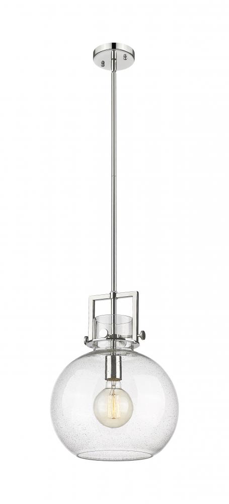 Newton Sphere - 1 Light - 12 inch - Polished Nickel - Mini Pendant