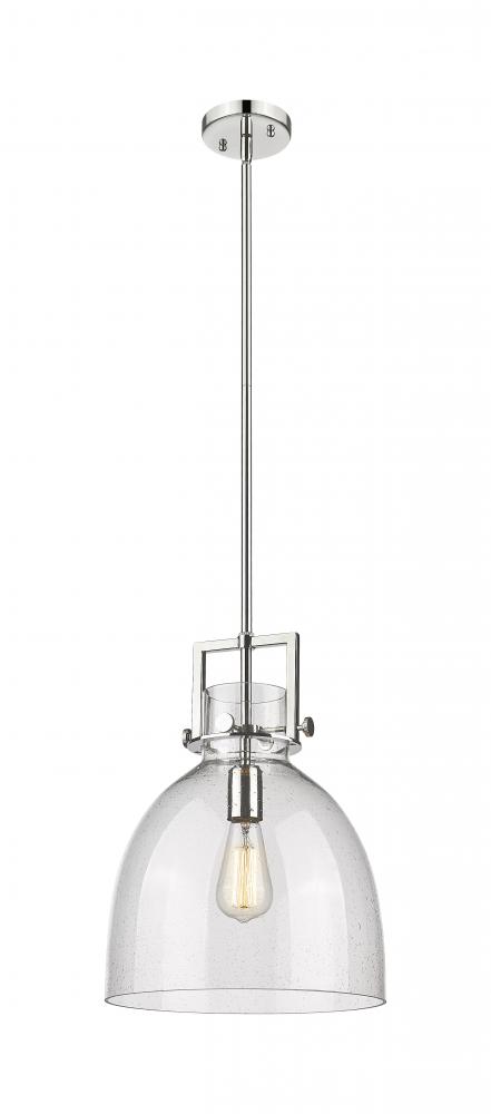 Newton Bell - 1 Light - 12 inch - Polished Nickel - Mini Pendant