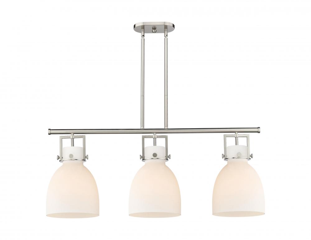 Newton Bell - 3 Light - 42 inch - Satin Nickel - Island Light