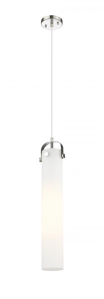 Pilaster - 1 Light - 4 inch Glass - Polished Nickel - Pendant
