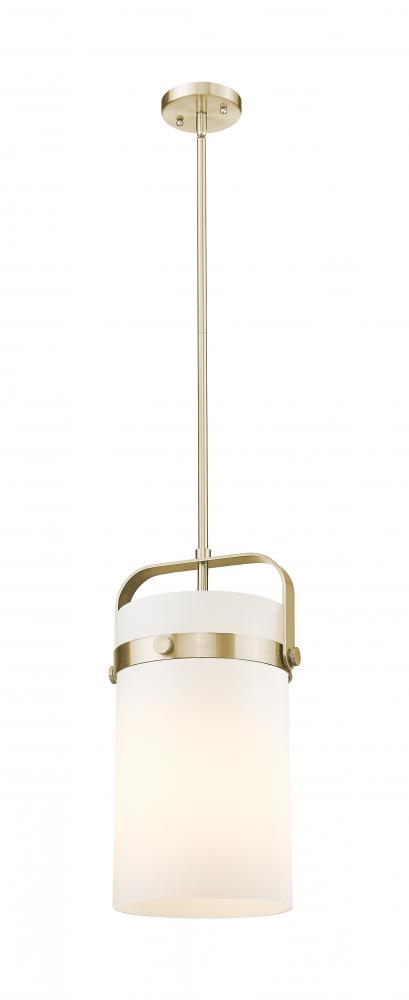 Pilaster - 1 Light - 8 inch Glass - Champagne Bronze - Pendant