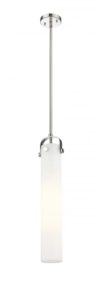 Pilaster - 1 Light - 4 inch Glass - Polished Nickel - Pendant
