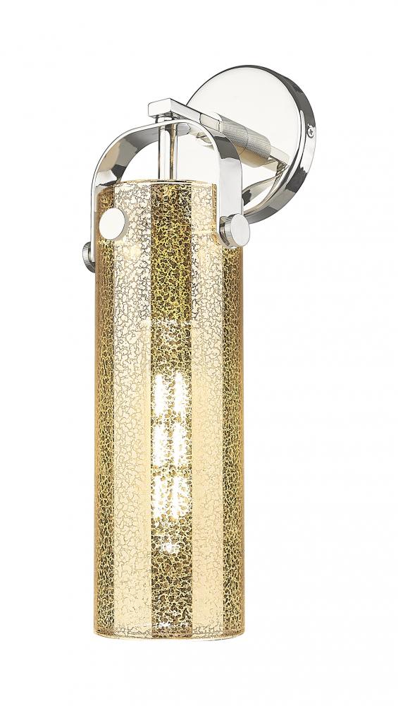 Pilaster - 1 Light - 4 inch Glass - Polished Nickel - Sconce