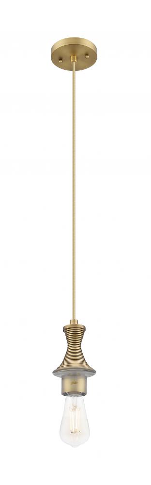 Astor - 1 Light - 3.5 inch - Brushed Brass - Cord hung - Mini Pendant