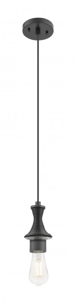 Astor - 1 Light - 3.5 inch - Matte Black - Cord hung - Mini Pendant