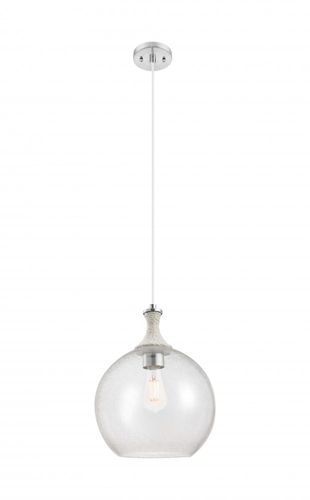 Astor - 1 Light - 12 inch - Brushed Satin Nickel - Cord hung - Mini Pendant